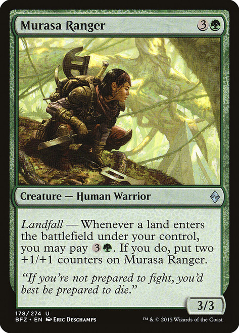 Murasa Ranger\nBattle for Zendikar\nSingle\nMagic The Gathering
