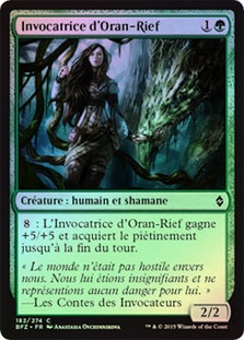 Oran-Rief Invoker
Battle for Zendikar (Foil) - French
Single
Magic The Gathering