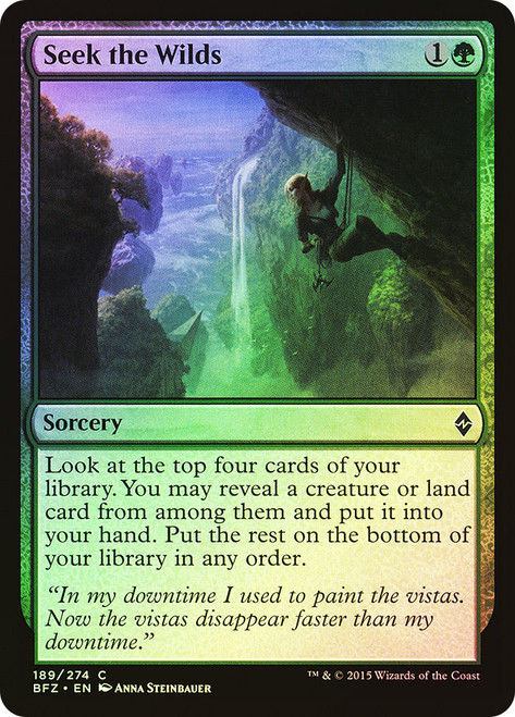 Seek the Wilds\nBattle for Zendikar\nSingle\nMagic The Gathering