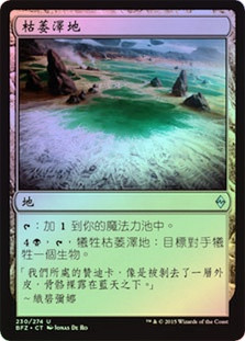 Blighted Fen
Battle for Zendikar (Foil) - Chinese Traditional
Single
Magic The Gathering