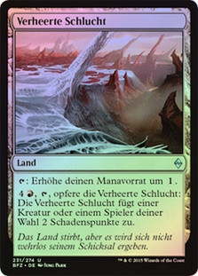 Blighted Gorge
Battle for Zendikar (Foil) - German
Single
Magic The Gathering