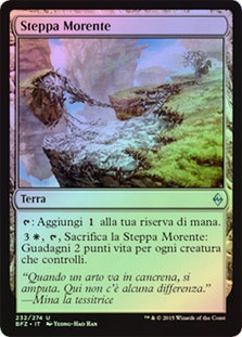 Blighted Steppe
Battle for Zendikar (Foil) - Italian
Single
Magic The Gathering