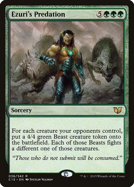 Ezuri's Predation\nCommander: 2015 Edition\nSingle\nMagic The Gathering