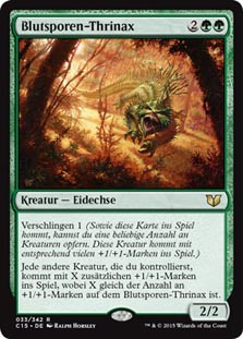 Bloodspore Thrinax
Commander: 2015 Edition - German
Single
Magic The Gathering