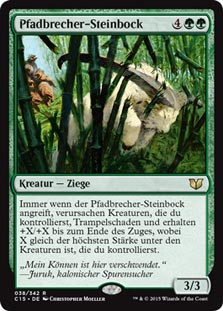 Pathbreaker Ibex
Commander: 2015 Edition - German
Single
Magic The Gathering
