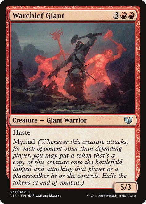 Warchief Giant\nCommander: 2015 Edition\nSingle\nMagic The Gathering