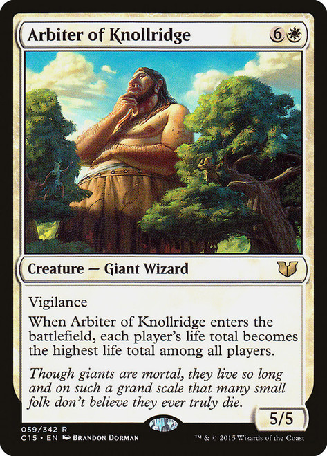 Arbiter of Knollridge\nCommander: 2015 Edition\nSingle\nMagic The Gathering