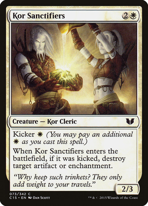 Kor Sanctifiers\nCommander: 2015 Edition\nSingle\nMagic The Gathering