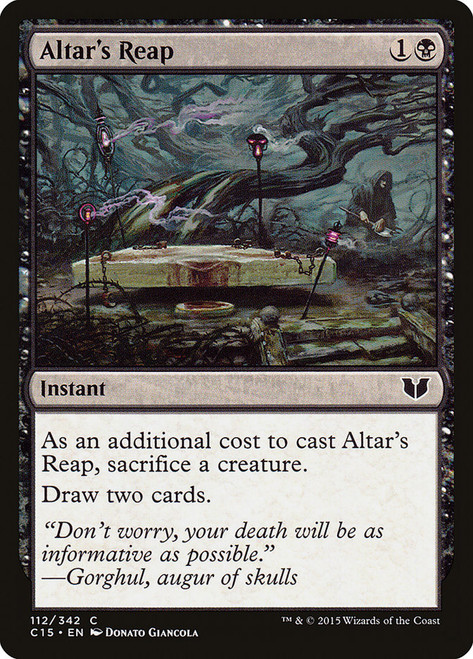 Altar's Reap\nCommander: 2015 Edition\nSingle\nMagic The Gathering