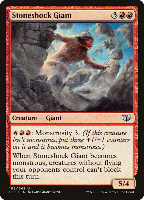 Stoneshock Giant\nCommander: 2015 Edition\nSingle\nMagic The Gathering
