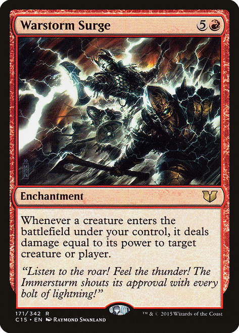 Warstorm Surge\nCommander: 2015 Edition\nSingle\nMagic The Gathering