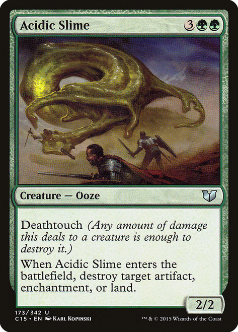 Acidic Slime\nCommander: 2015 Edition\nSingle\nMagic The Gathering