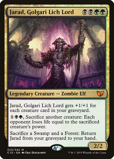 Jarad, Golgari Lich Lord\nCommander: 2015 Edition\nSingle\nMagic The Gathering