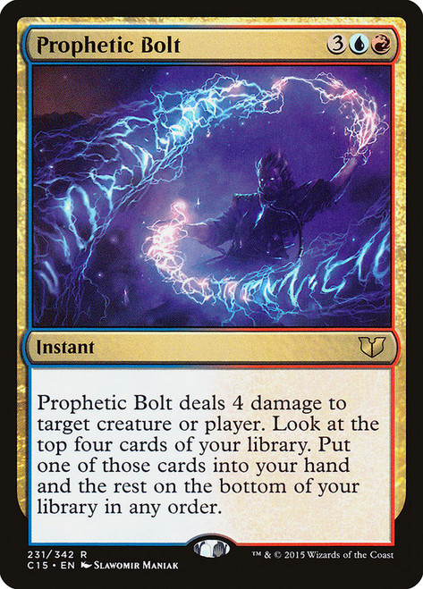 Prophetic Bolt\nCommander: 2015 Edition\nSingle\nMagic The Gathering