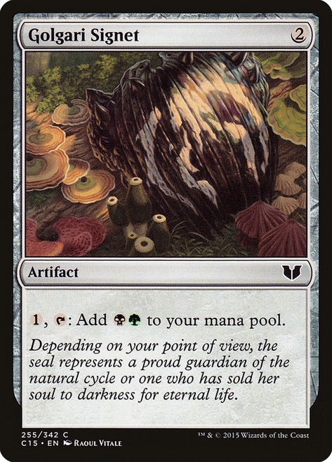 Golgari Signet\nCommander: 2015 Edition\nSingle\nMagic The Gathering