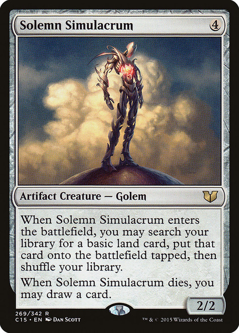Solemn Simulacrum\nCommander: 2015 Edition\nSingle\nMagic The Gathering