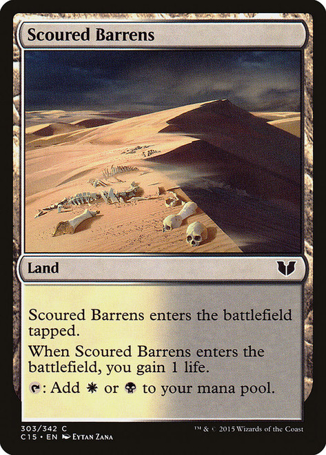 Scoured Barrens\nCommander: 2015 Edition\nSingle\nMagic The Gathering