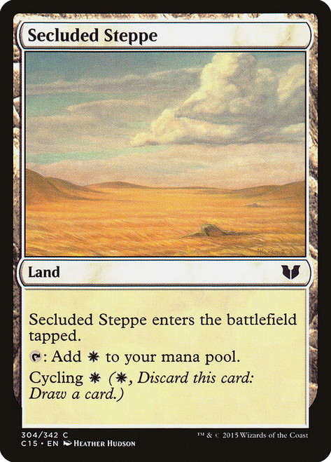 Secluded Steppe\nCommander: 2015 Edition\nSingle\nMagic The Gathering