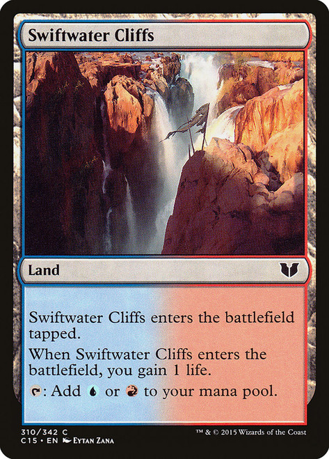 Swiftwater Cliffs\nCommander: 2015 Edition\nSingle\nMagic The Gathering