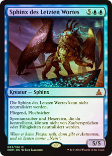 Sphinx of the Final Word
Oath of the Gatewatch (Foil) - German
Single
Magic The Gathering