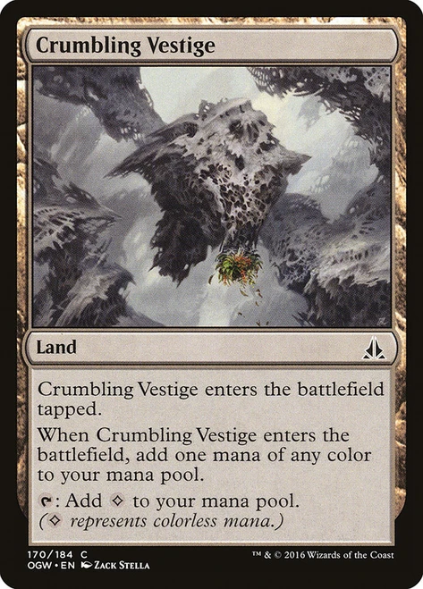 Crumbling Vestige\nOath of the Gatewatch\nSingle\nMagic The Gathering