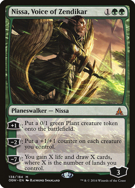 Nissa, Voice of Zendikar\nOath of the Gatewatch\nSingle\nMagic The Gathering