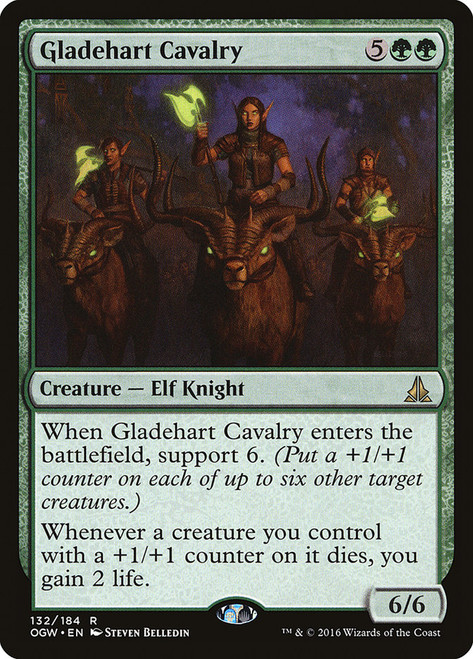 Gladehart Cavalry\nOath of the Gatewatch\nSingle\nMagic The Gathering