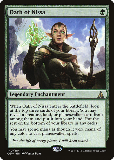Oath of Nissa\nOath of the Gatewatch\nSingle\nMagic The Gathering