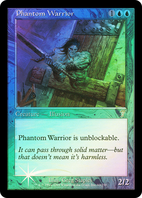 Phantom Warrior\n7th Edition\nSingle\nMagic The Gathering