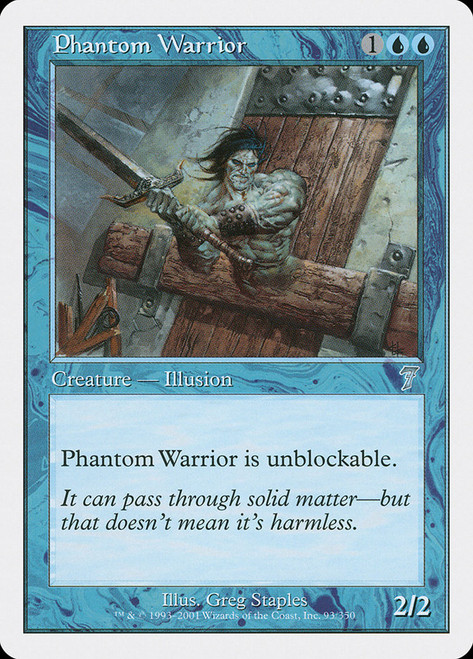 Phantom Warrior\n7th Edition\nSingle\nMagic The Gathering