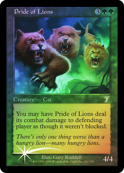 Pride of Lions\n7th Edition\nSingle\nMagic The Gathering