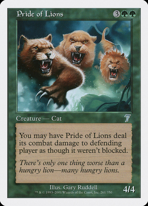 Pride of Lions\n7th Edition\nSingle\nMagic The Gathering