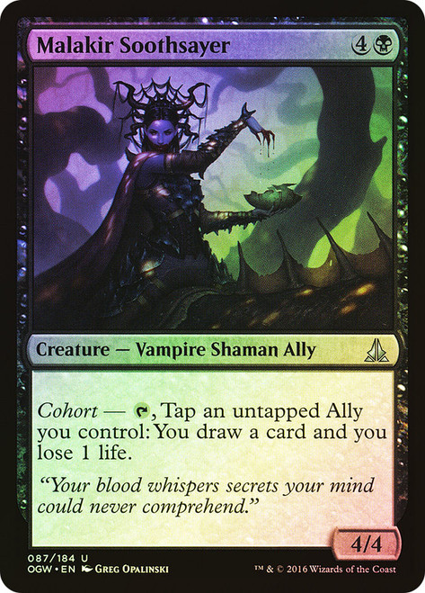 Malakir Soothsayer\nOath of the Gatewatch\nSingle\nMagic The Gathering