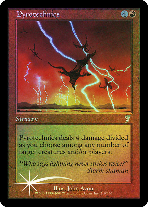 Pyrotechnics\n7th Edition\nSingle\nMagic The Gathering