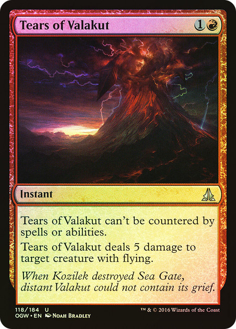 Tears of Valakut\nOath of the Gatewatch\nSingle\nMagic The Gathering