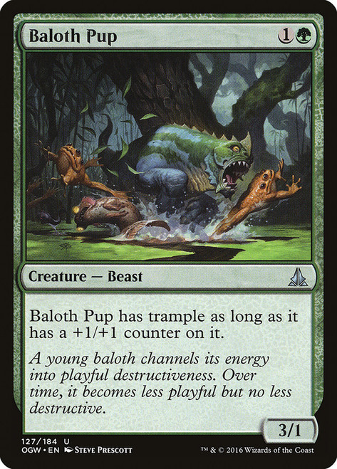 Baloth Pup\nOath of the Gatewatch\nSingle\nMagic The Gathering