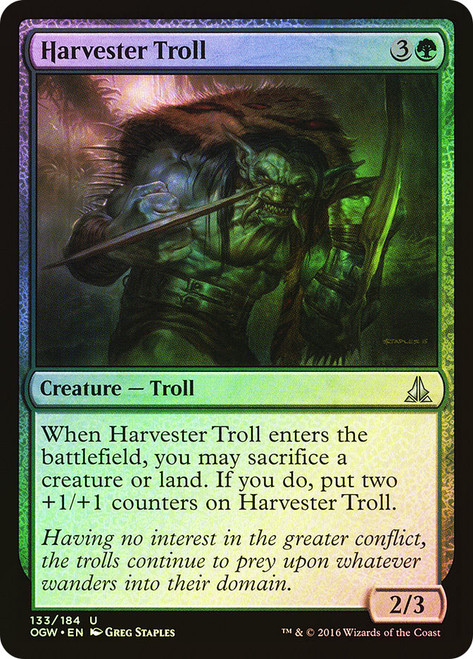 Harvester Troll\nOath of the Gatewatch\nSingle\nMagic The Gathering