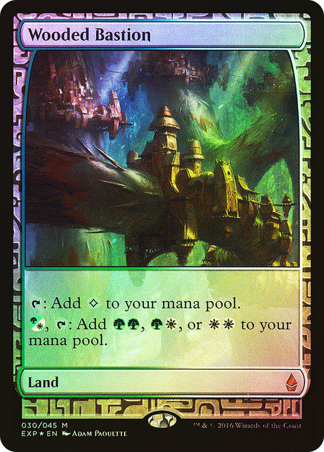 Wooded Bastion (Full Art)\nMasterpiece Series: Zendikar Expeditions\nSingle\nMagic The Gathering