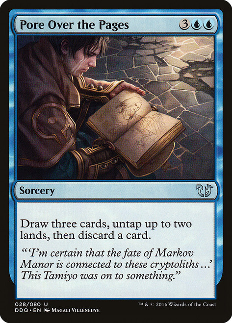 Pore Over the Pages\nDuel Decks: Blessed vs. Cursed\nSingle\nMagic The Gathering