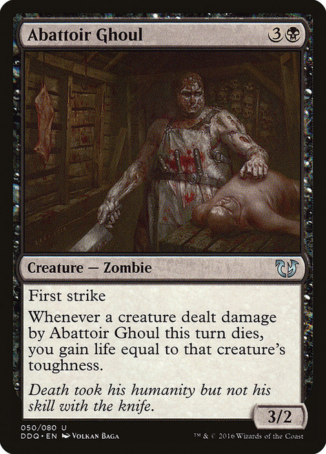 Abattoir Ghoul\nDuel Decks: Blessed vs. Cursed\nSingle\nMagic The Gathering