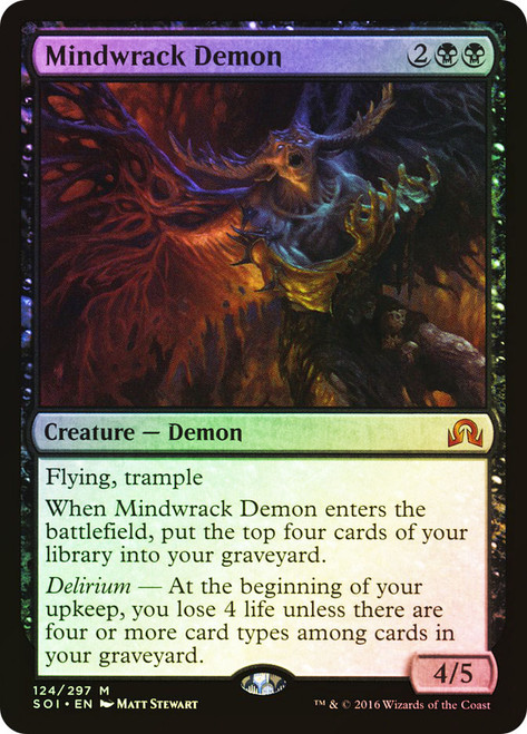 Mindwrack Demon\nShadows over Innistrad\nSingle\nMagic The Gathering