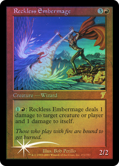 Reckless Embermage\n7th Edition\nSingle\nMagic The Gathering