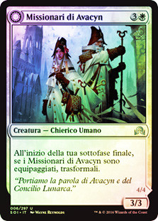 Avacynian Missionaries // Lunarch Inquisitors
Shadows over Innistrad - Italian
Single
Magic The Gathering