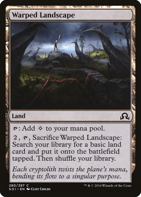 Warped Landscape\nShadows over Innistrad\nSingle\nMagic The Gathering