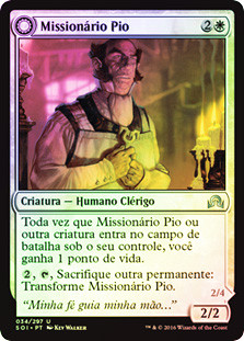 Pious Evangel // Wayward Disciple
Shadows over Innistrad - Portuguese
Single
Magic The Gathering