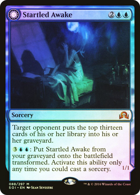 Startled Awake // Persistent Nightmare\nShadows over Innistrad\nSingle\nMagic The Gathering