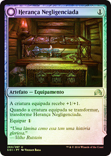 Neglected Heirloom // Ashmouth Blade
Shadows over Innistrad - Portuguese
Single
Magic The Gathering