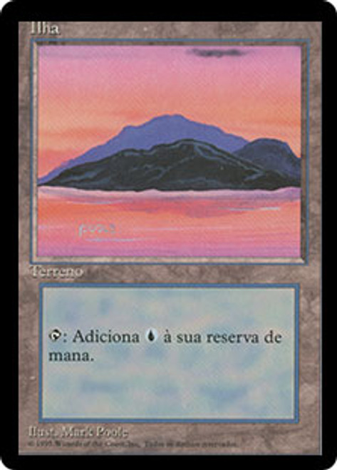 Island (C) (BB) | 4th Edition - Black Border - Japanese | Star 