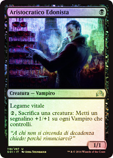 Indulgent Aristocrat
Shadows over Innistrad (Foil) - Italian
Single
Magic The Gathering
