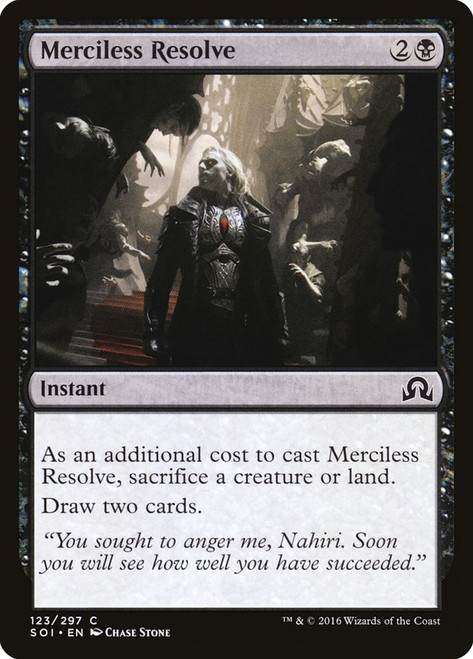 Merciless Resolve\nShadows over Innistrad\nSingle\nMagic The Gathering